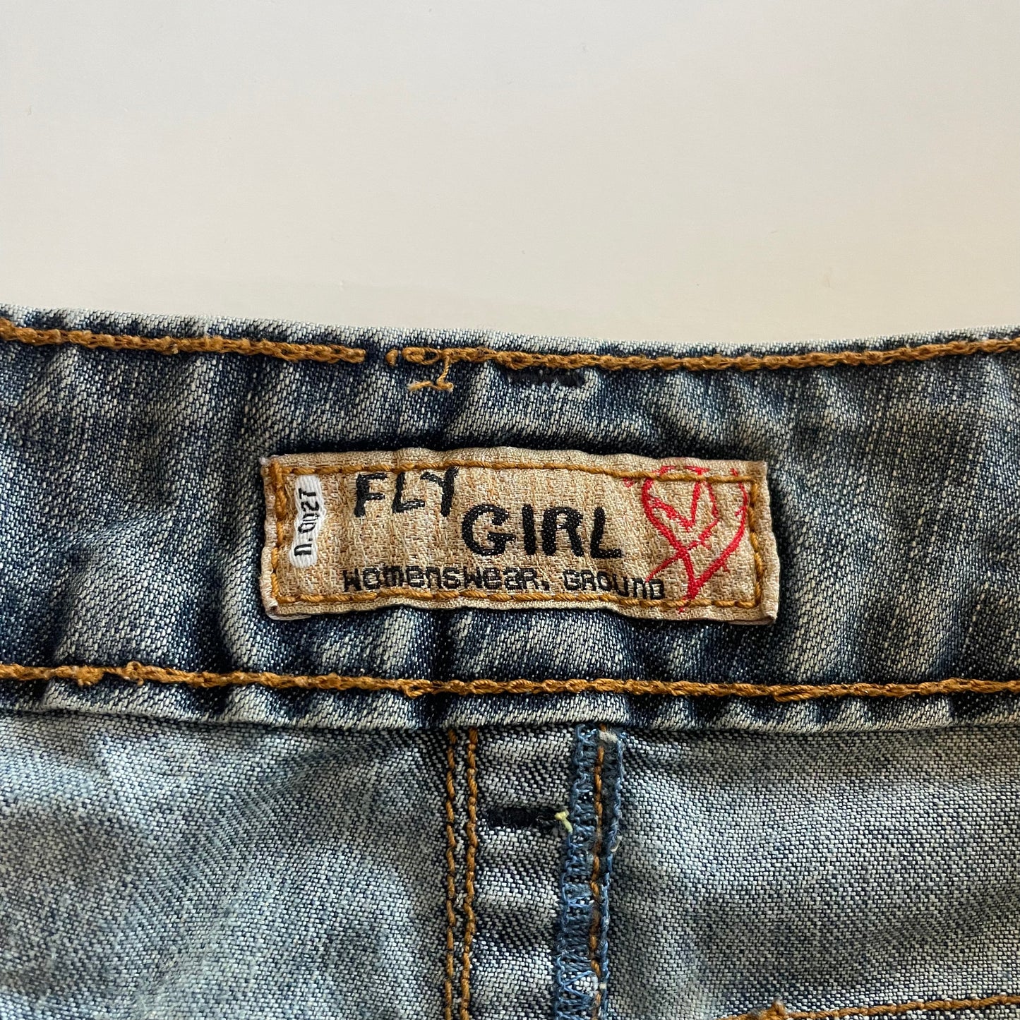 y2k denim mini skirt