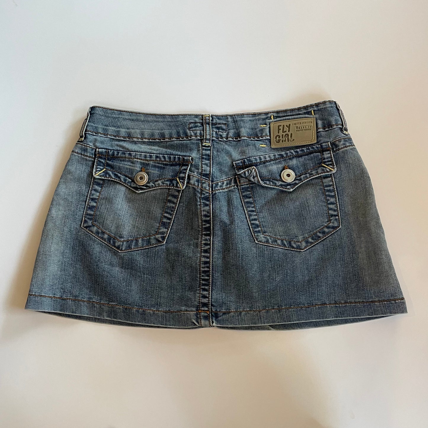 y2k denim mini skirt