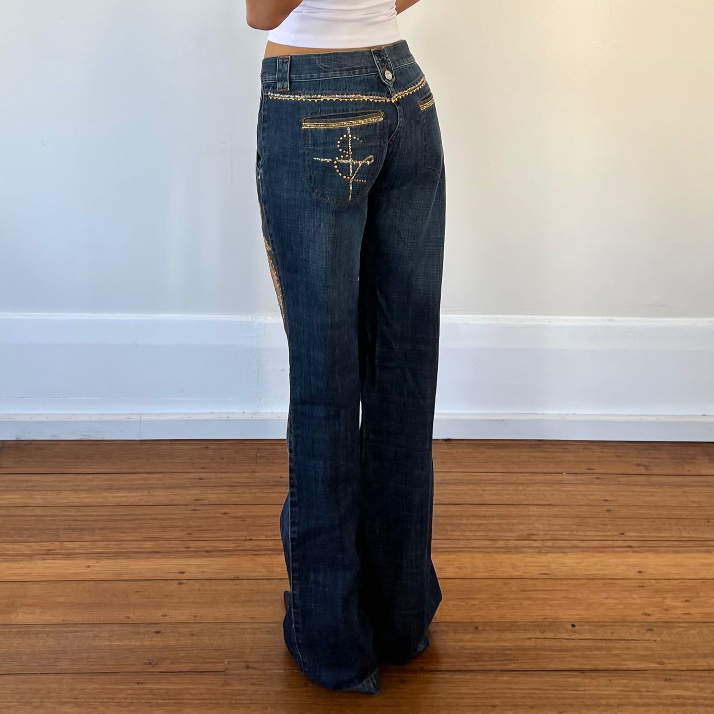 deadstock sequin jeans