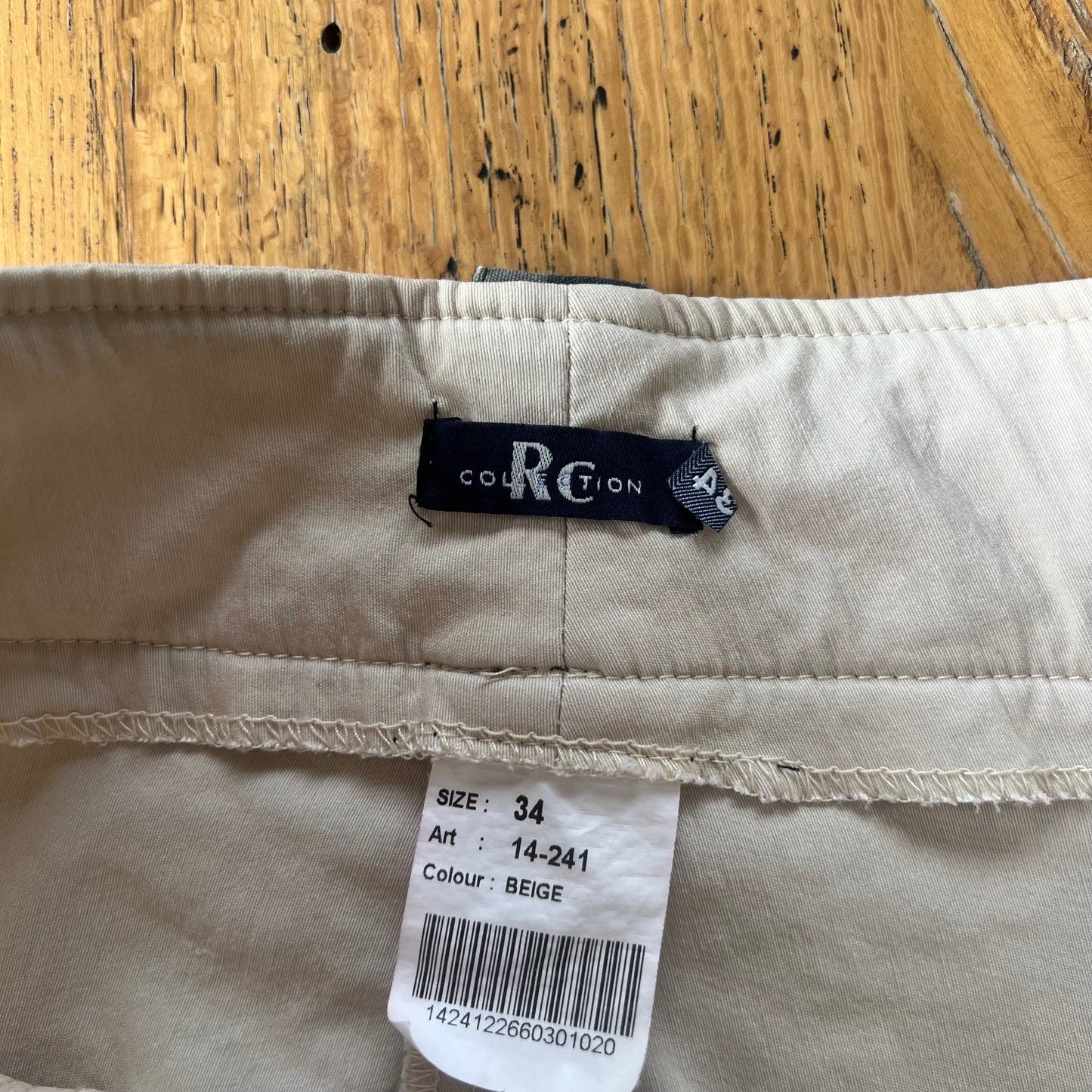 cream flared pants
