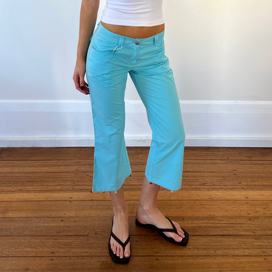 blue capris w/ sequin trim