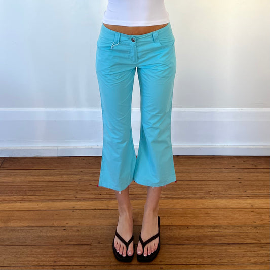 blue capris w/ sequin trim