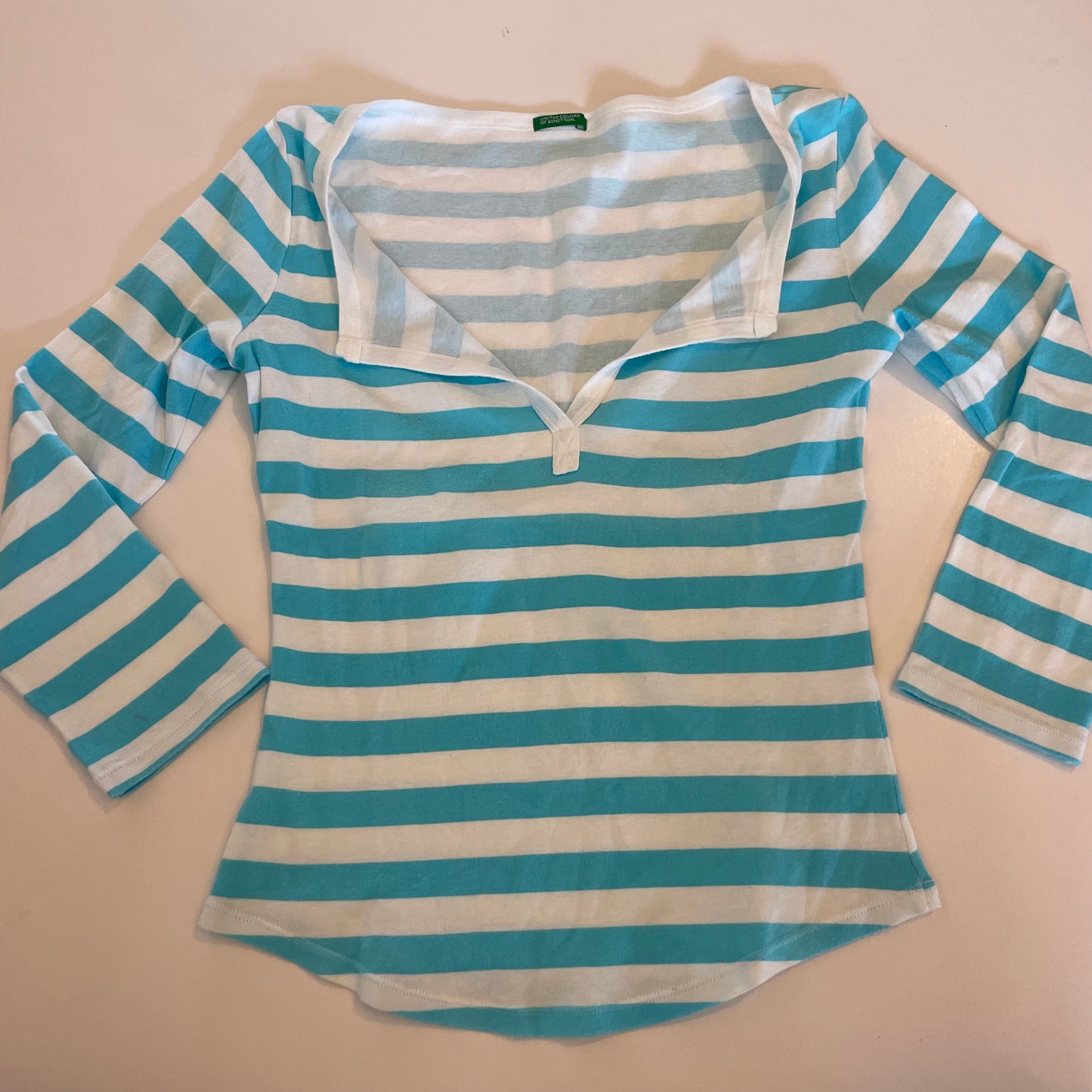 y2k stripey long sleeve top