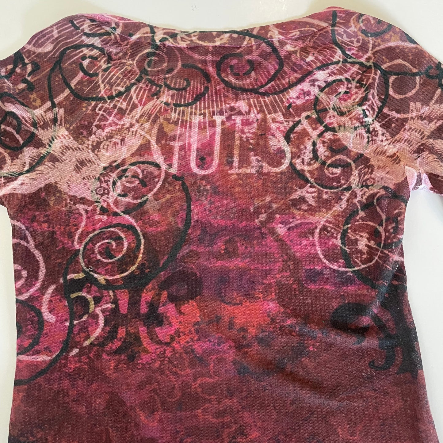 y2k sheer Guess long sleeve