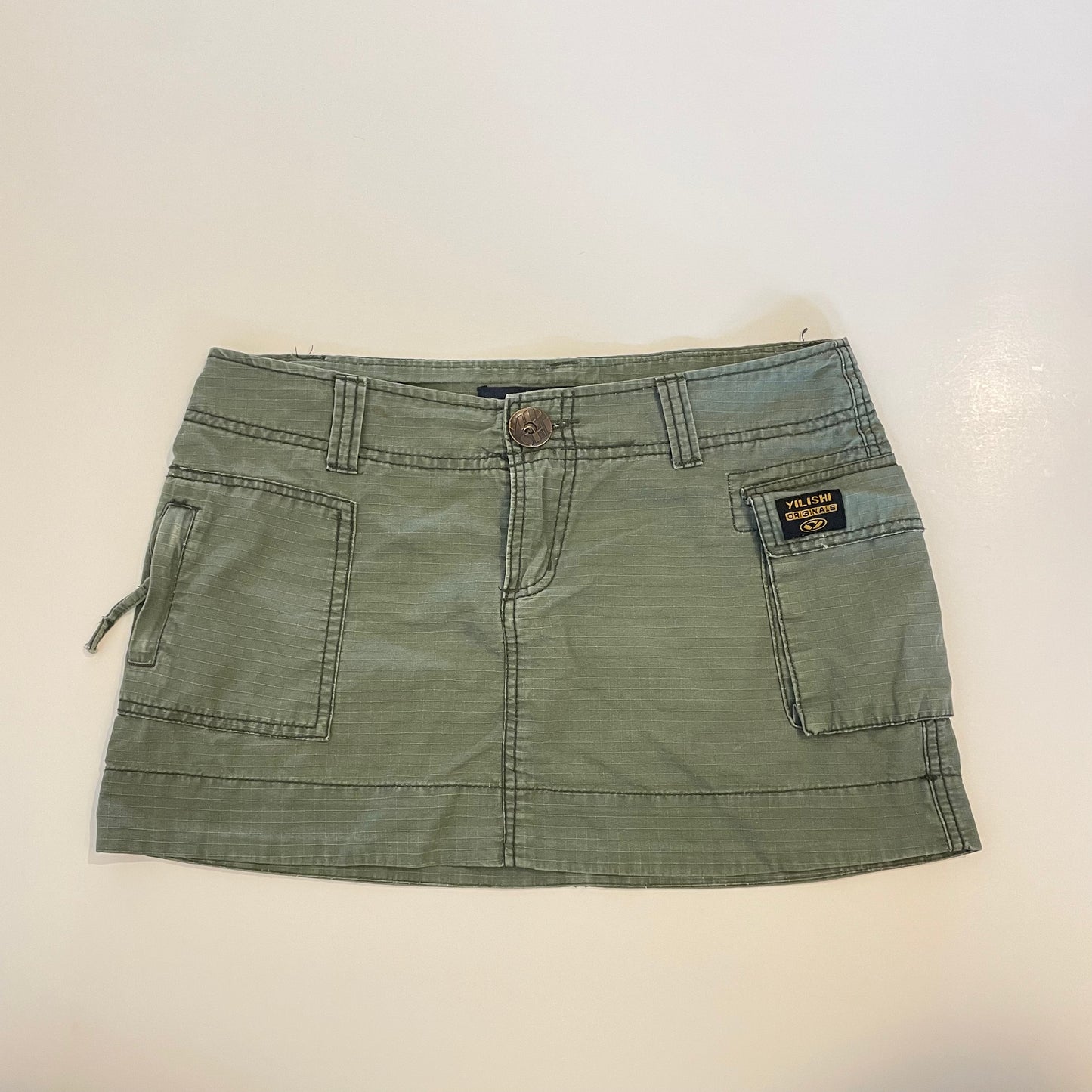 cargo mini skirt