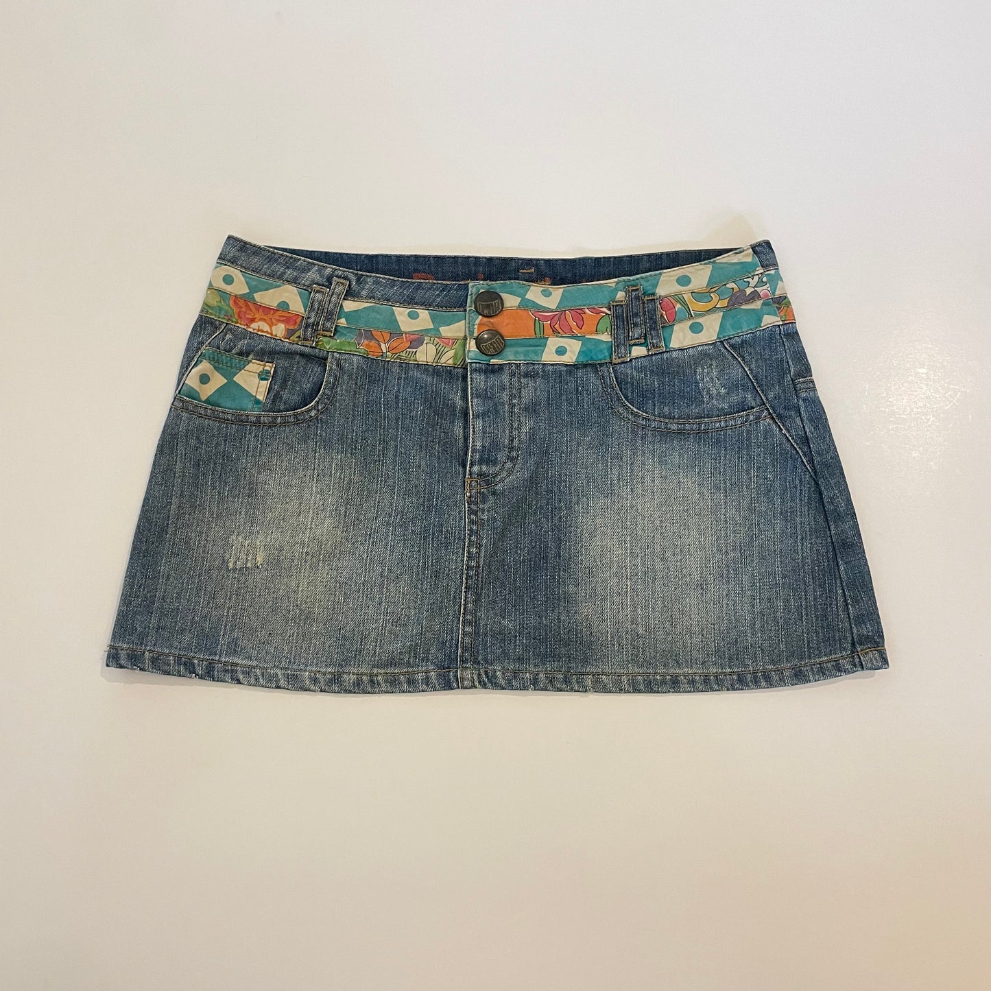 y2k denim mini skirt