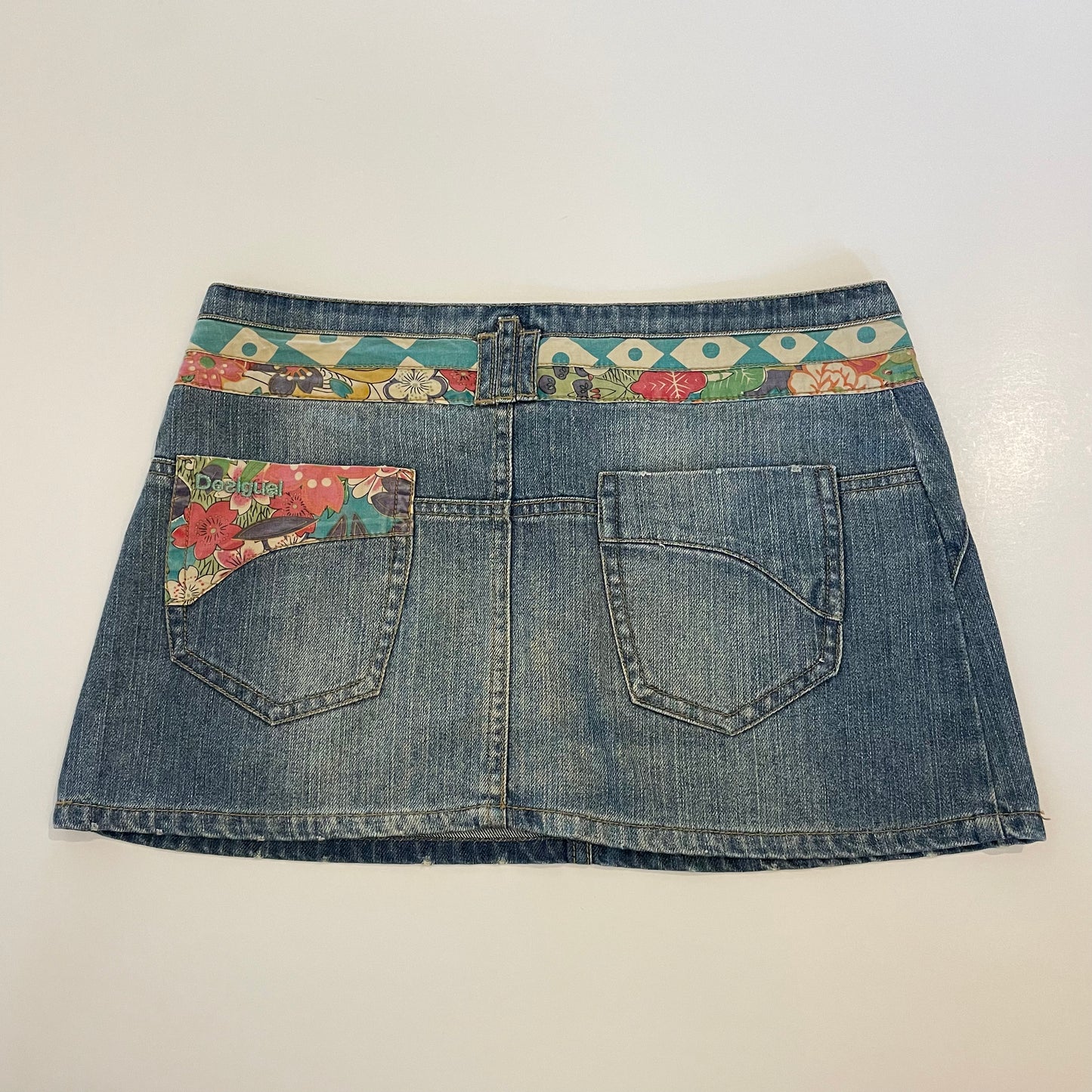 y2k denim mini skirt