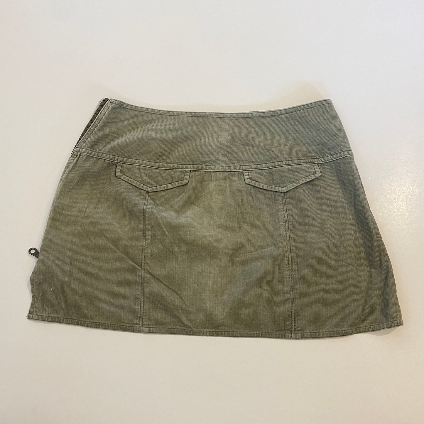 corduroy mini skirt