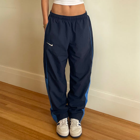 navy Nike track pants