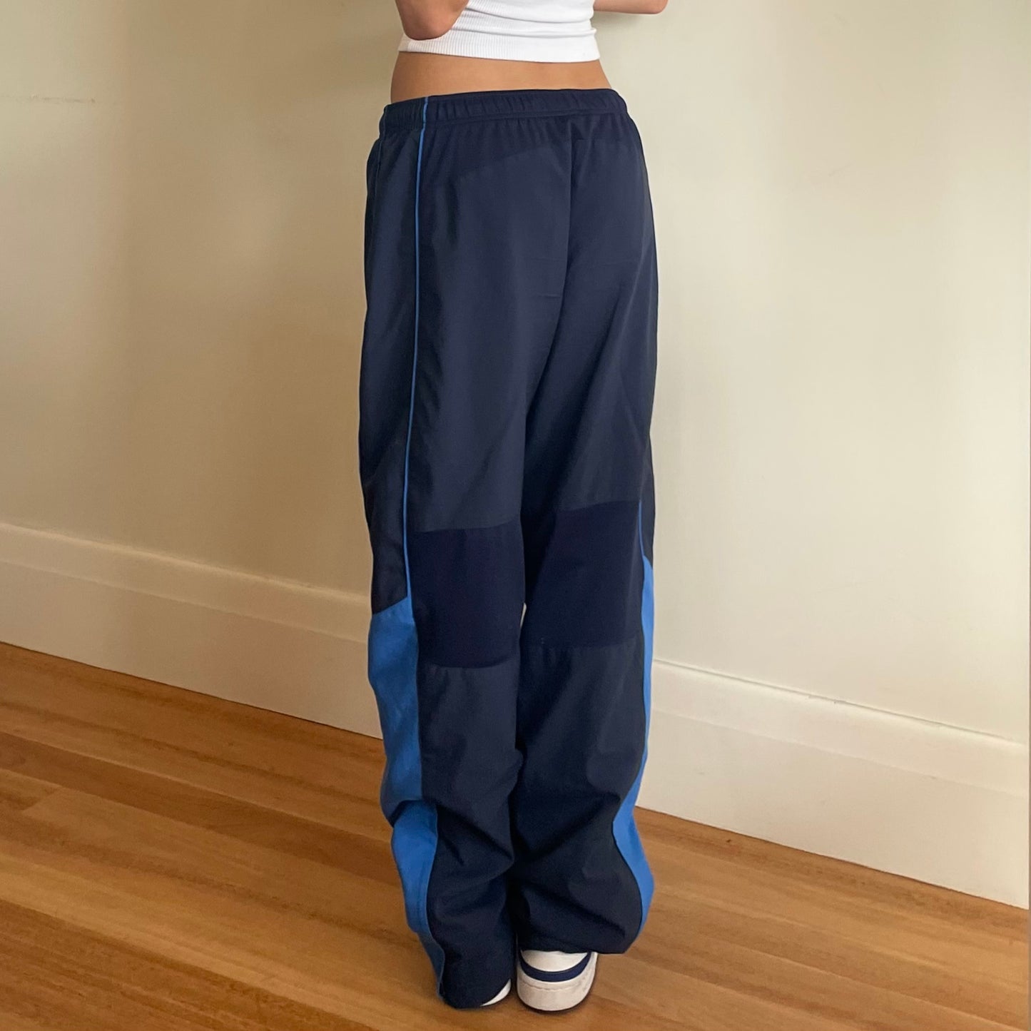 navy Nike track pants