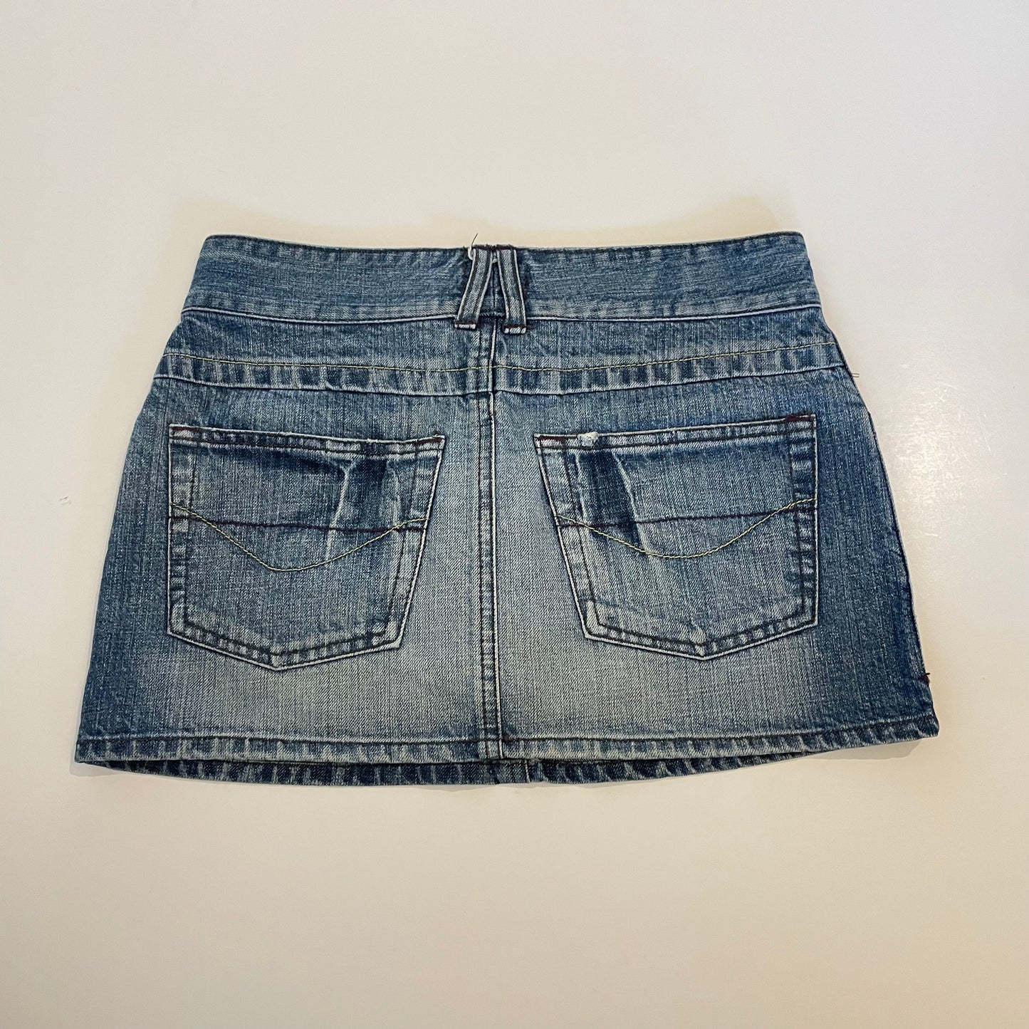 y2k denim mini skirt