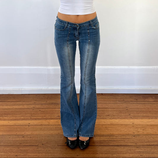 rhinstone bootcut jeans