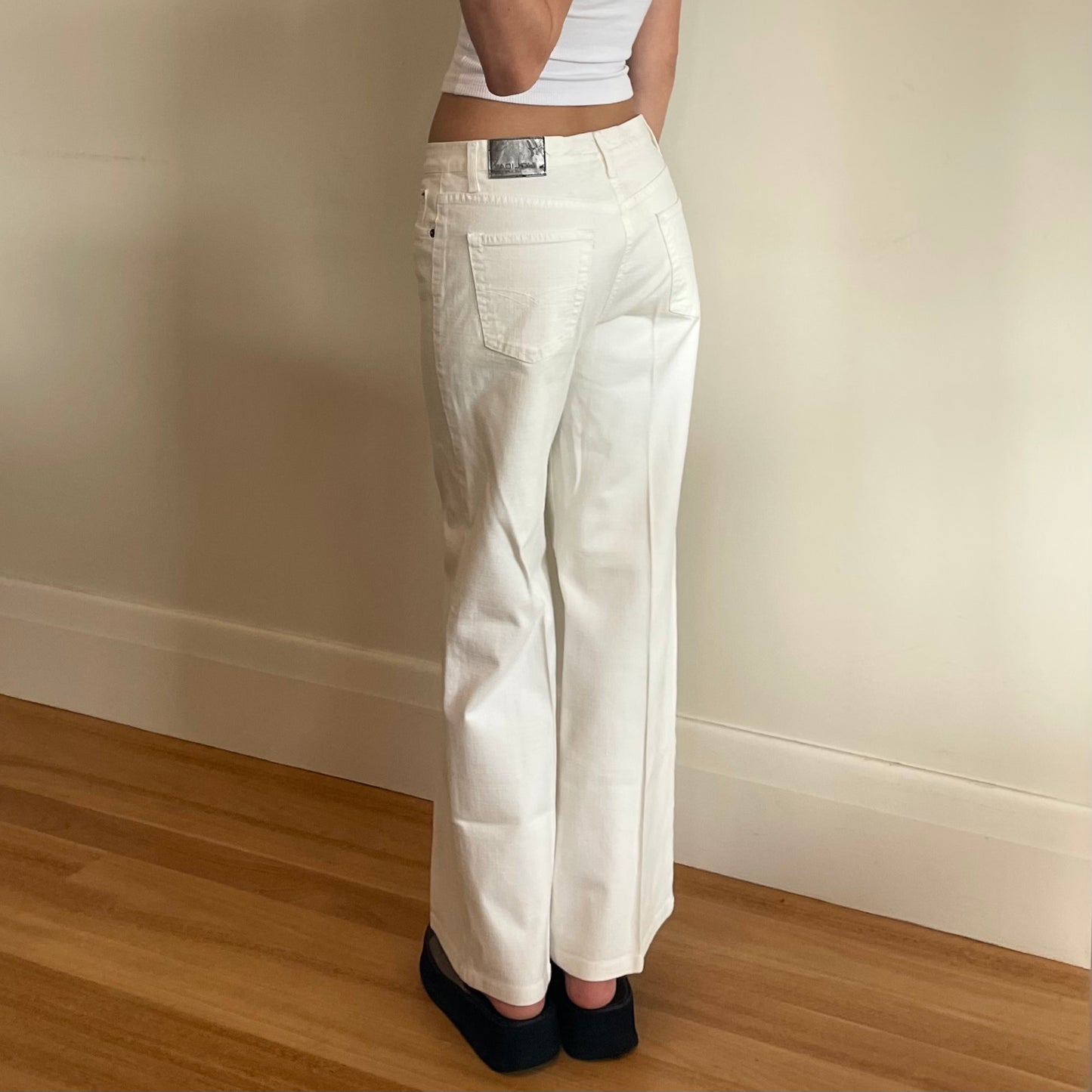 90s white jeans