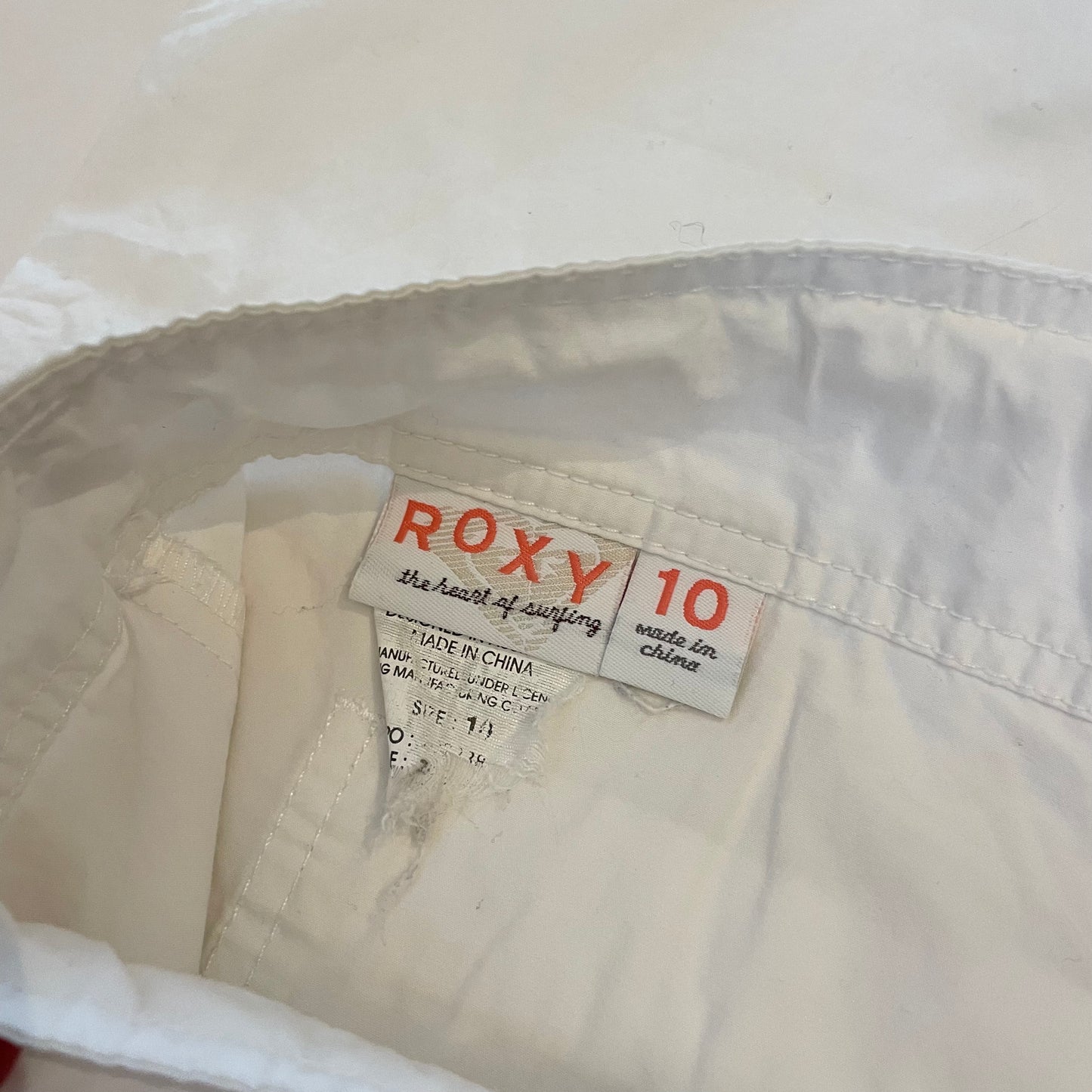 y2k white Roxy pants