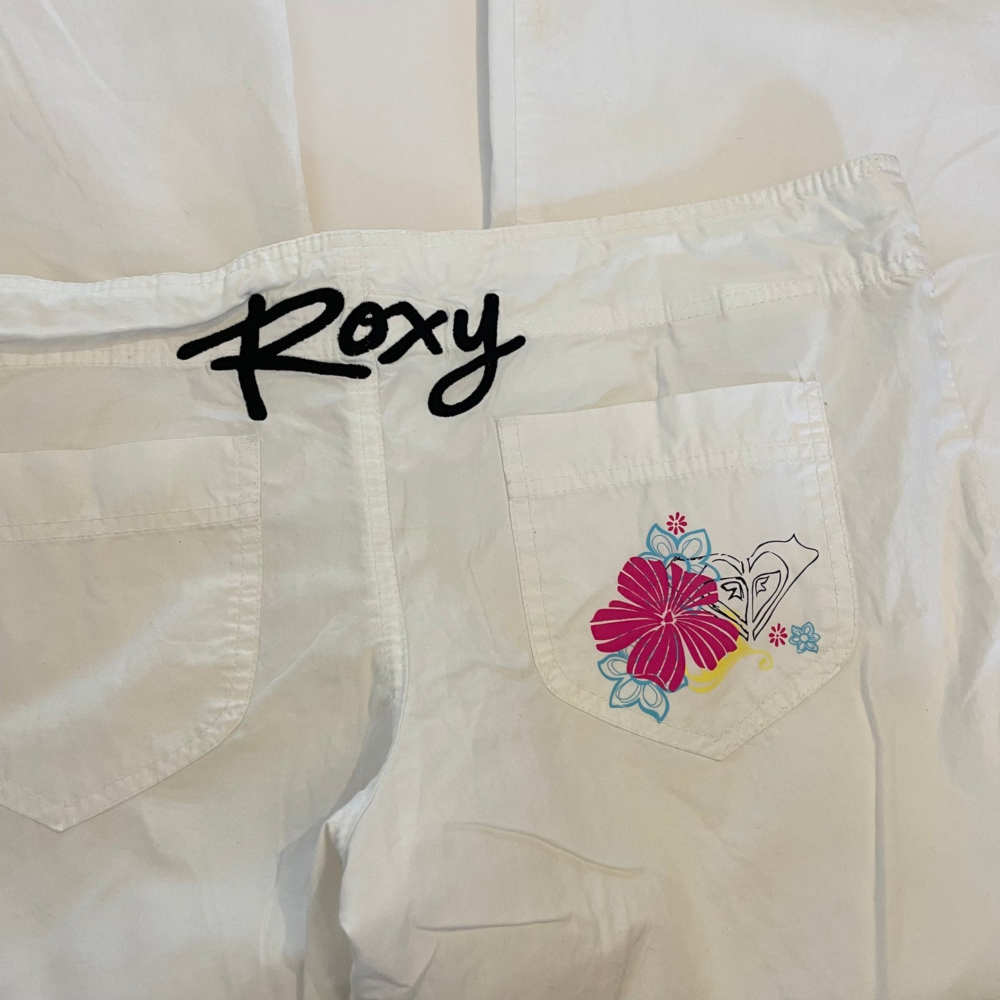 y2k white Roxy pants