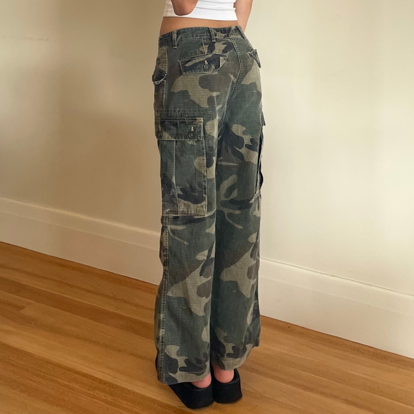 camo cargo pants