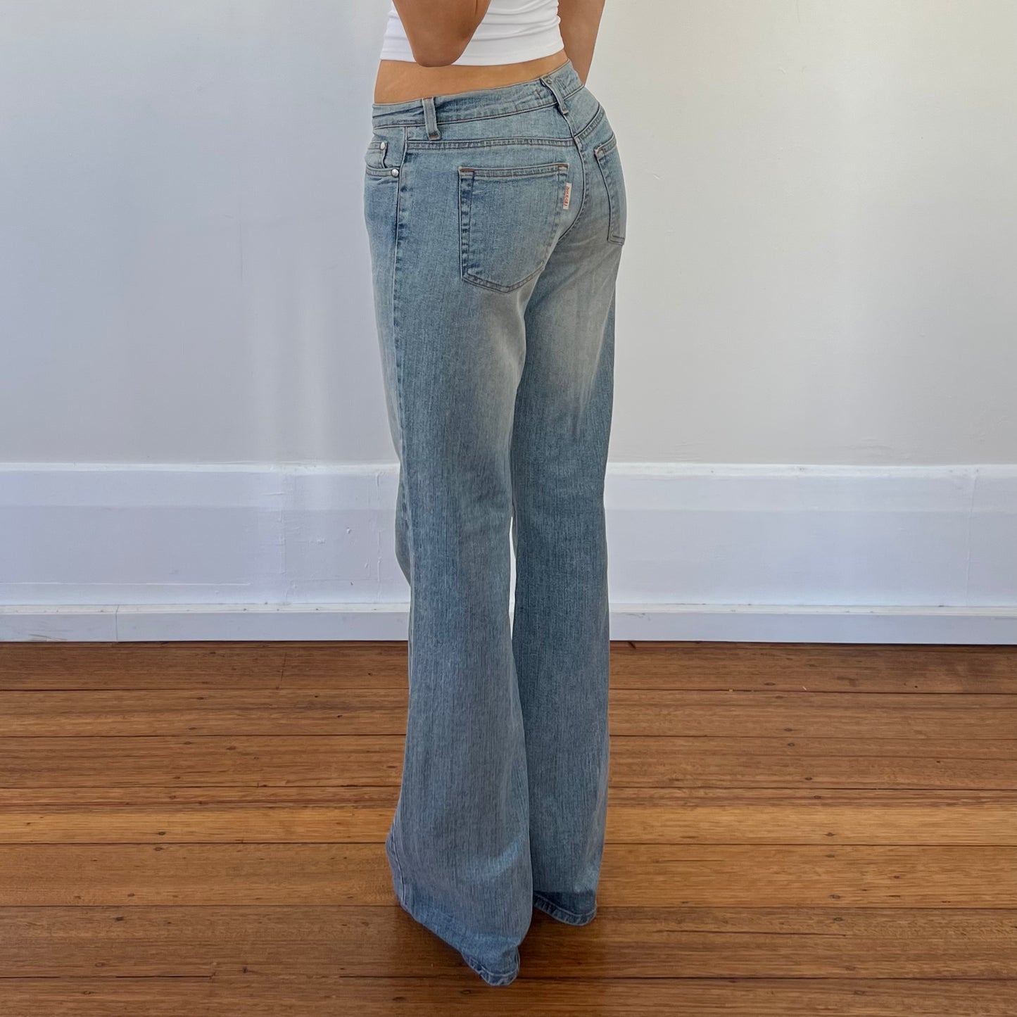 flared denim jeans