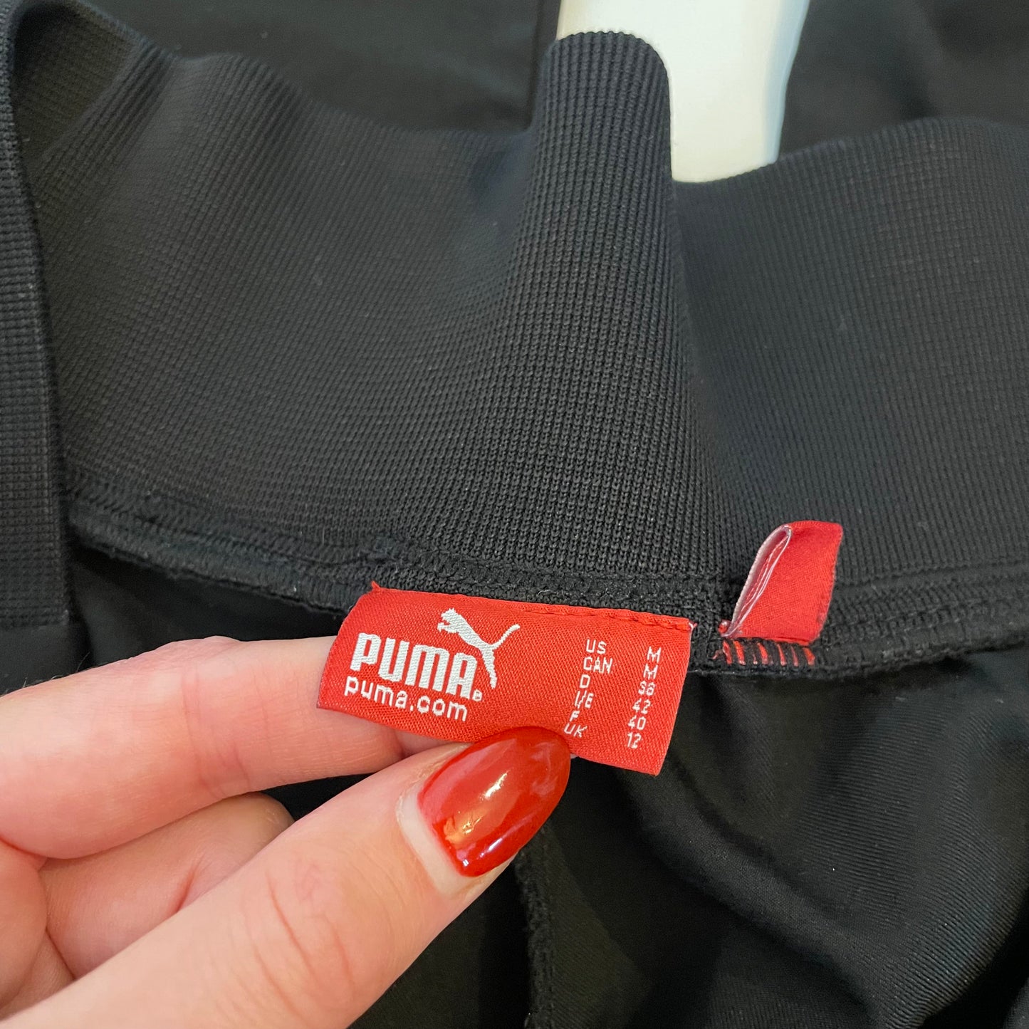 black Puma pants