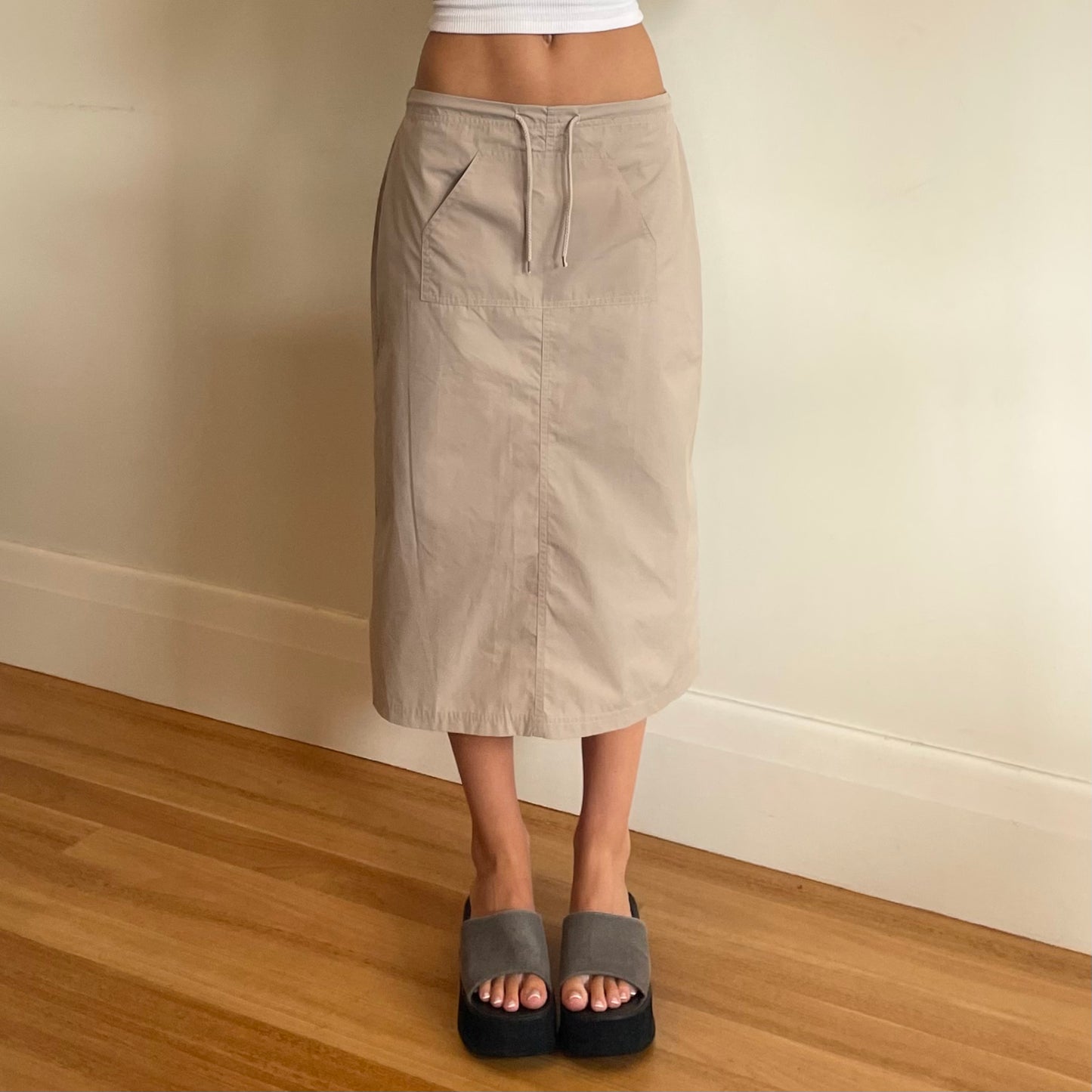 cargo midi skirt