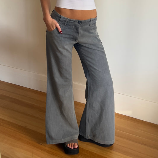 low rise wide leg jeans