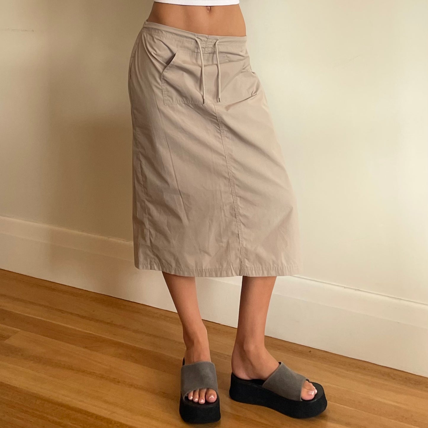 cargo midi skirt