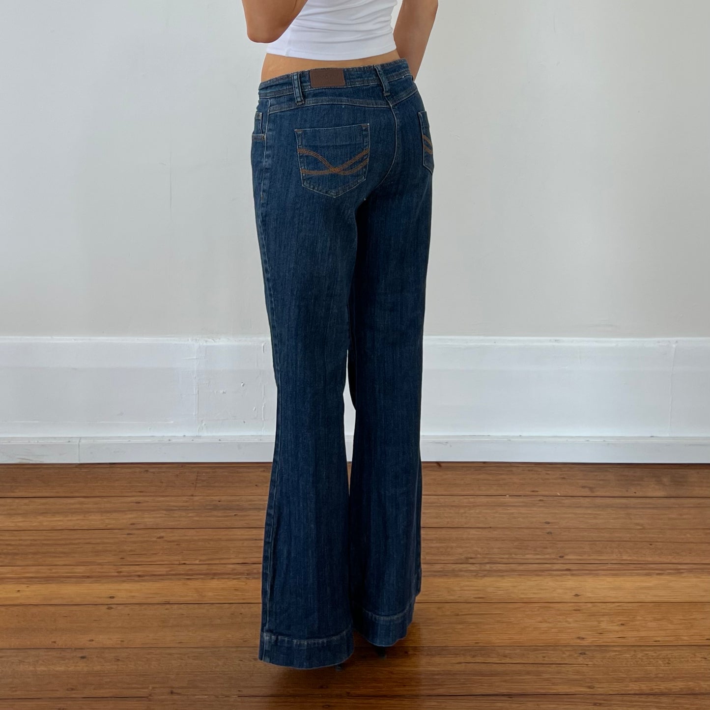 wide flared jeans