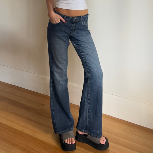 bootcut denim jeans
