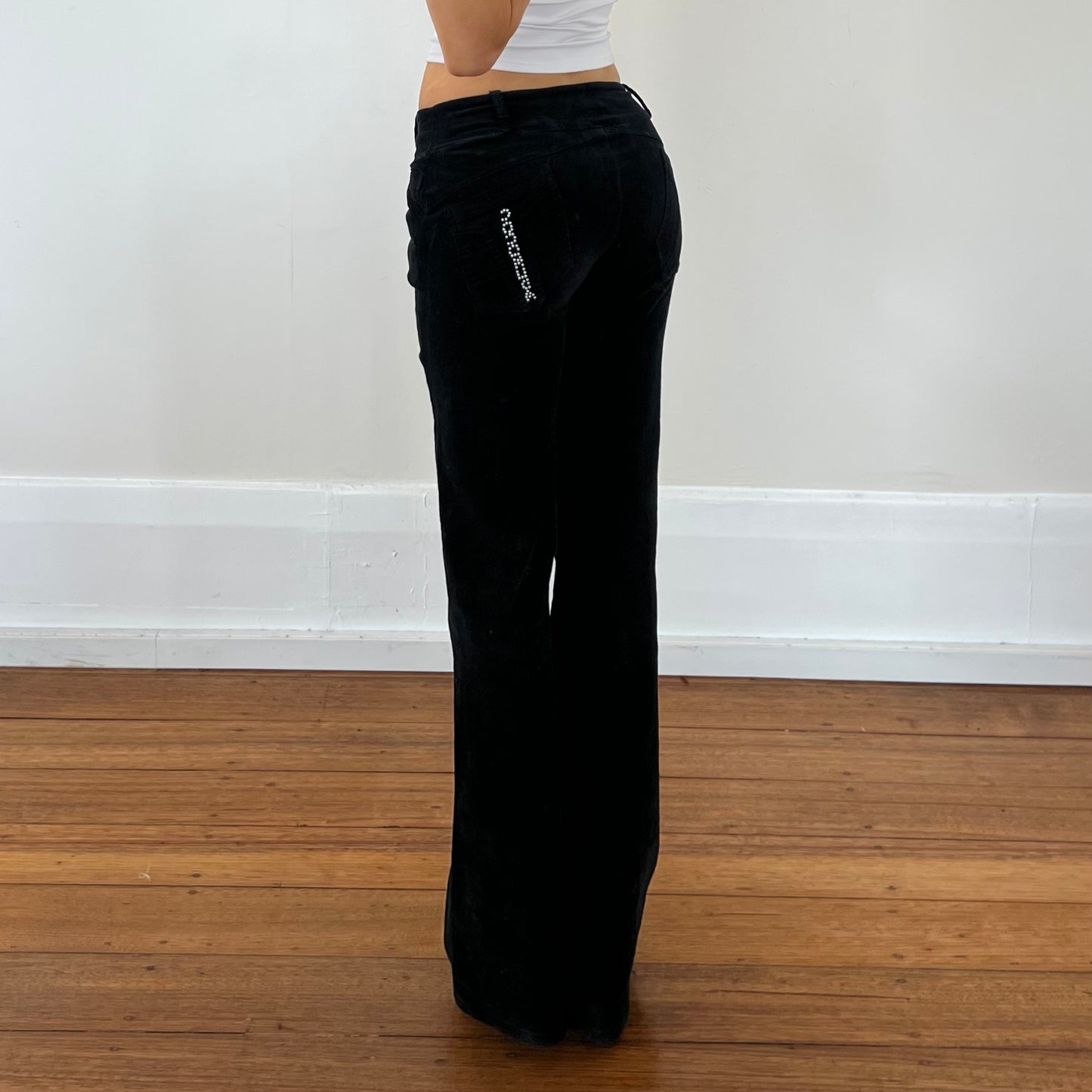 black corduroy jeans