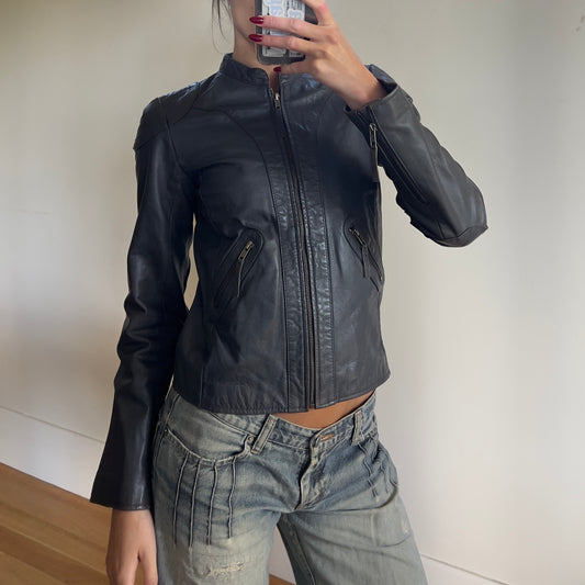 90s leather jacket