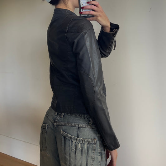 90s leather jacket