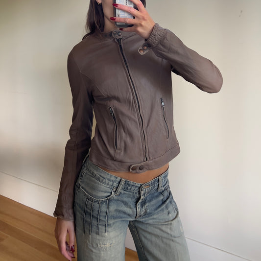 deadstock leather jacket