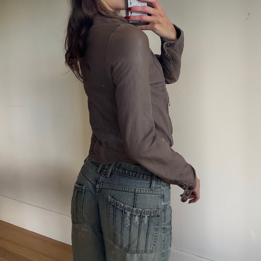 deadstock leather jacket