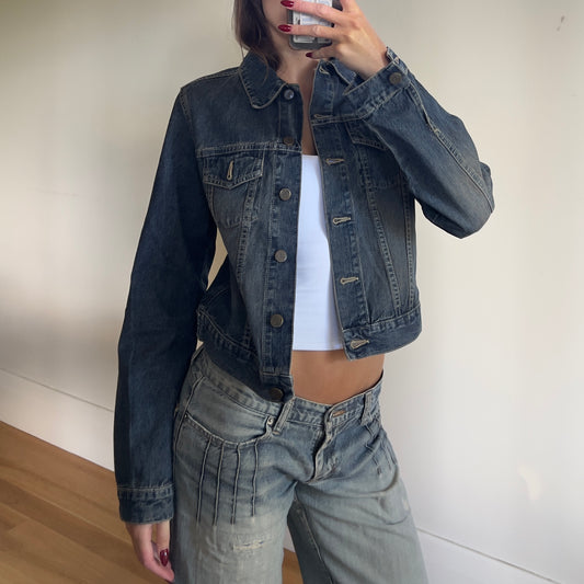 acid wash denim jacket