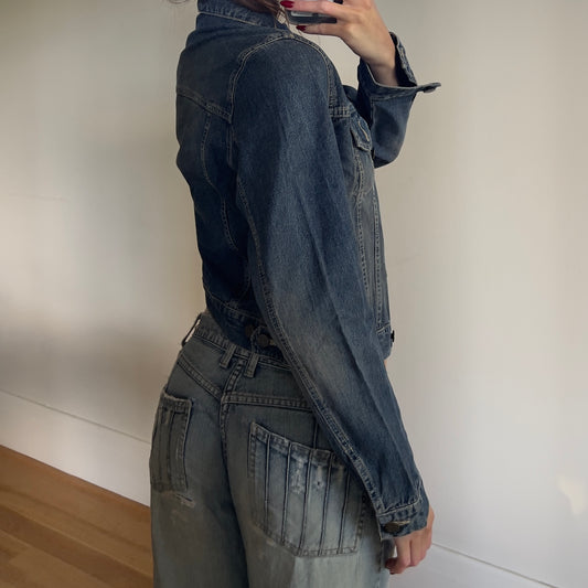 acid wash denim jacket