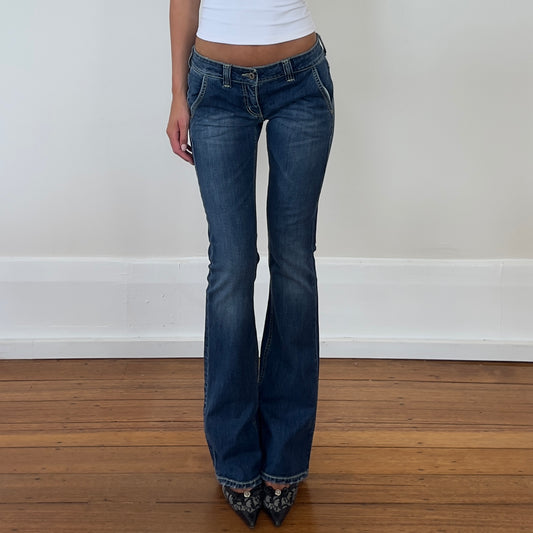 low rise bootcut jeans