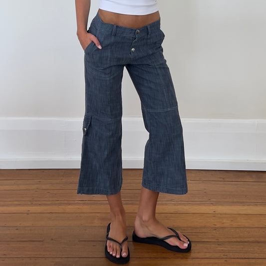 3/4 light denim pants