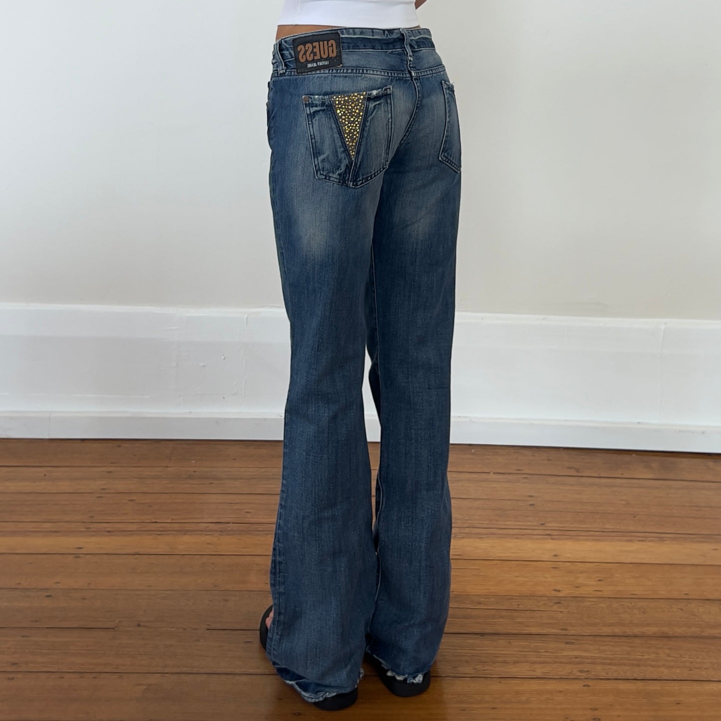 low rise Guess jeans