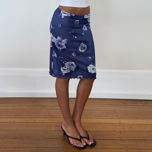 floral midi skirt