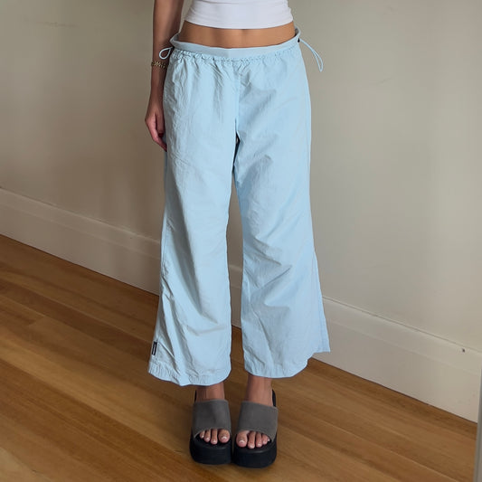 blue track short pants