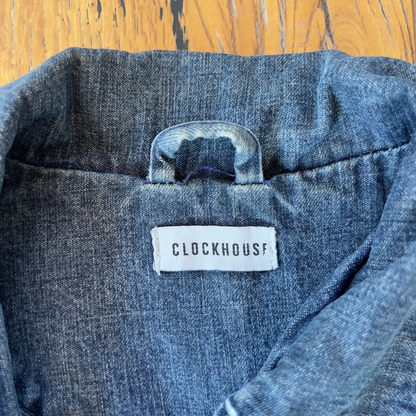 denim zip-up jacket