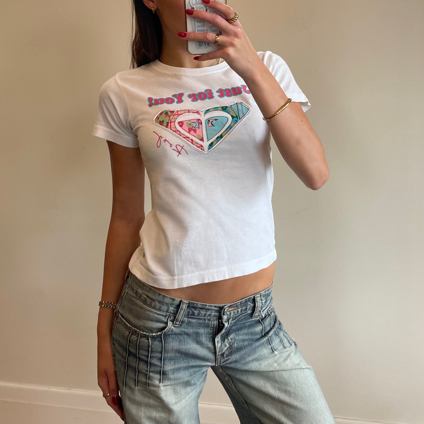 90s Roxy baby tee