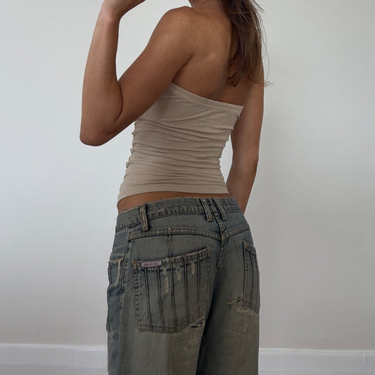 Italian lace strapless top