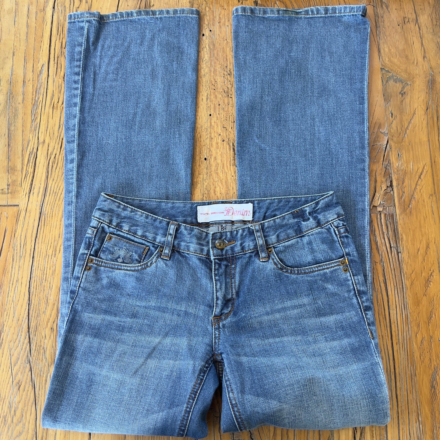 low rise bootcut jeans