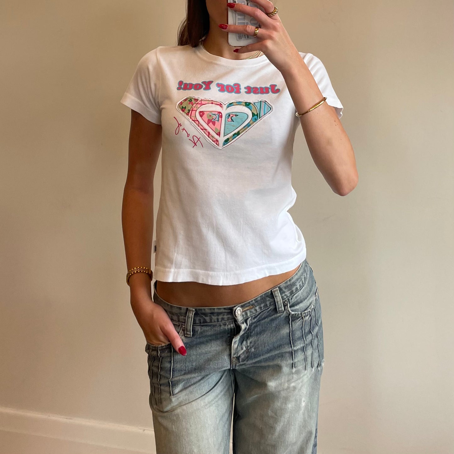 90s Roxy baby tee