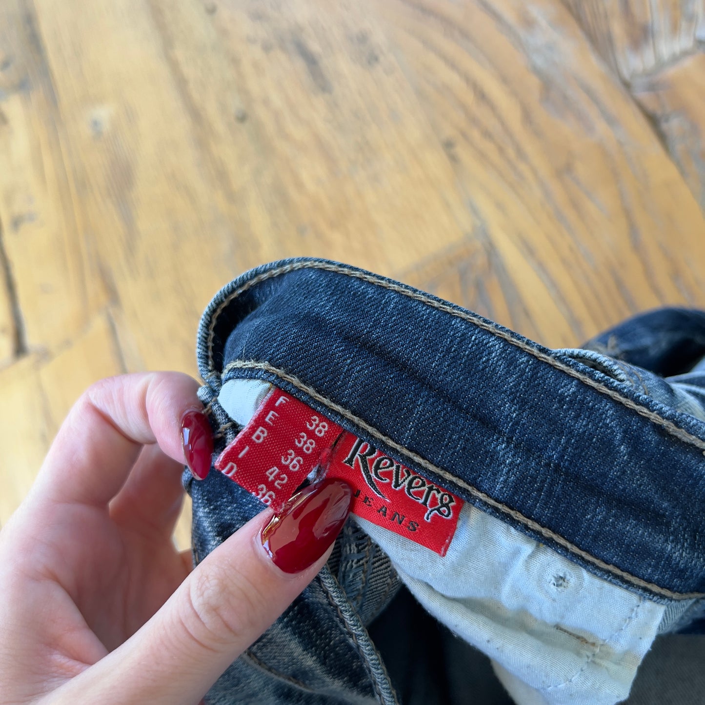 two-toned denim jeans