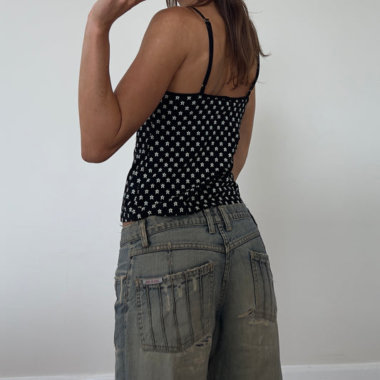 graphic star print cami