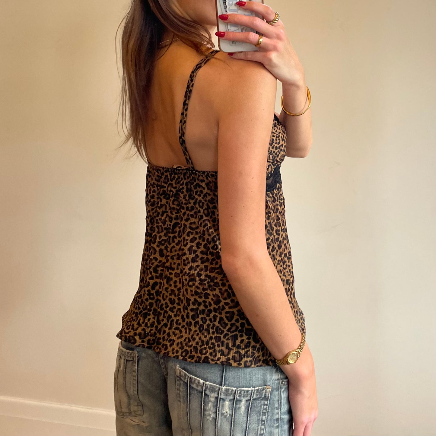 vintage leopard print cami