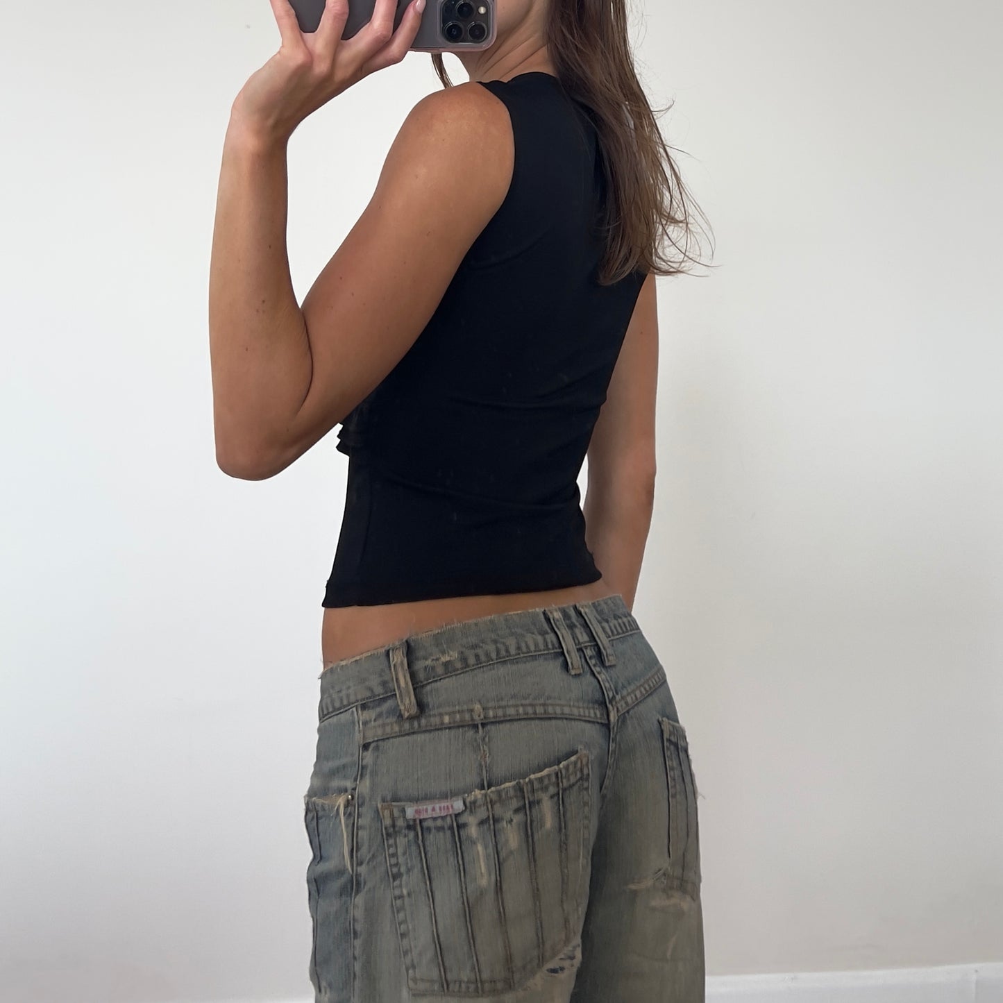 black tank top