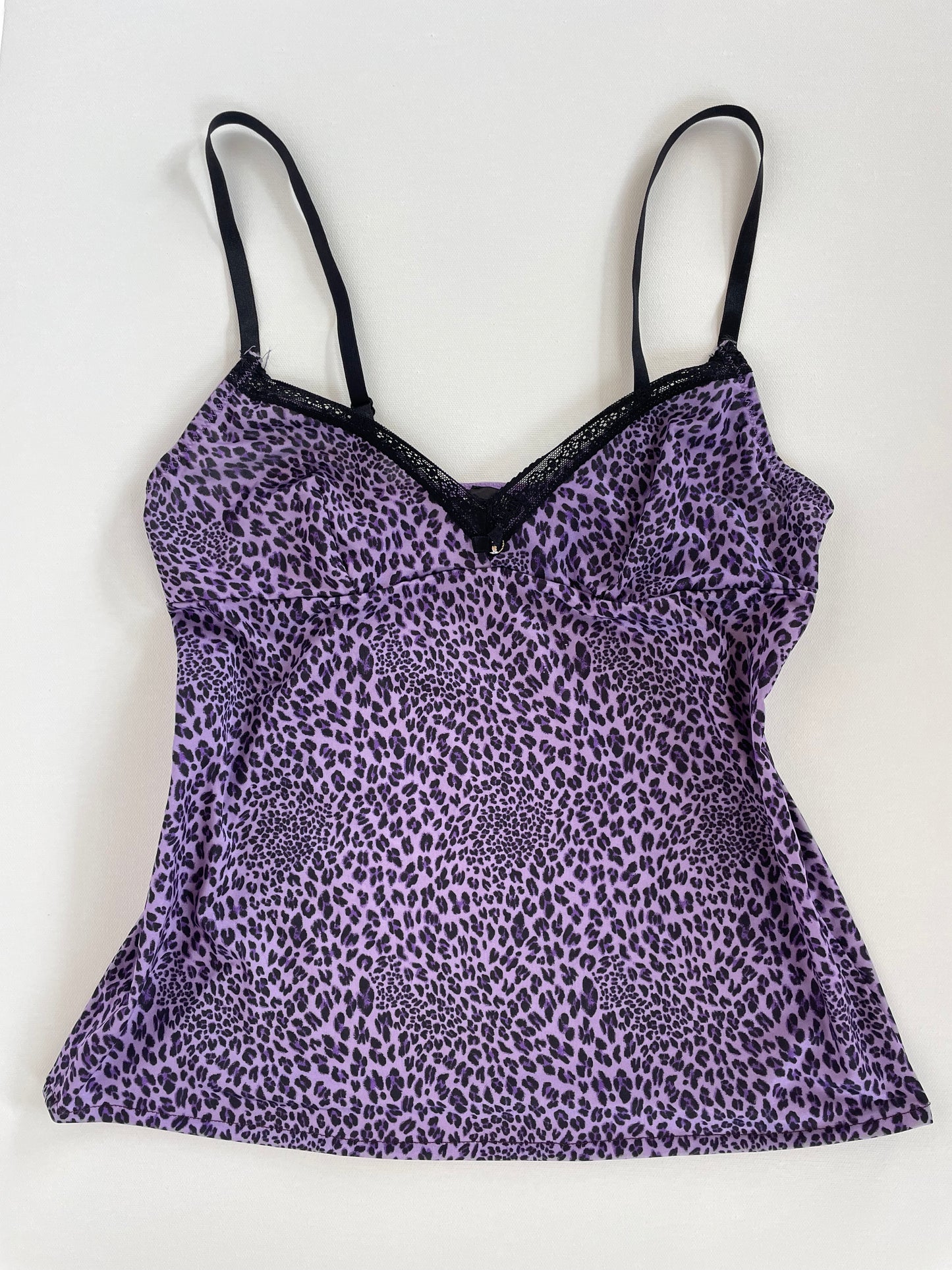 purple leopard print cami