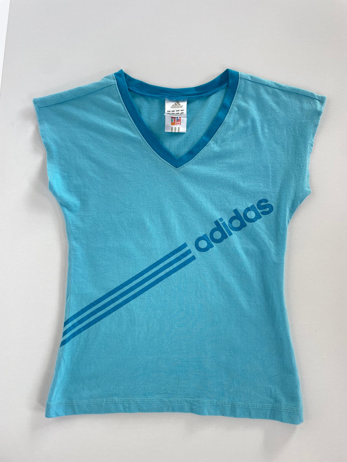 y2k Adidas baby tee